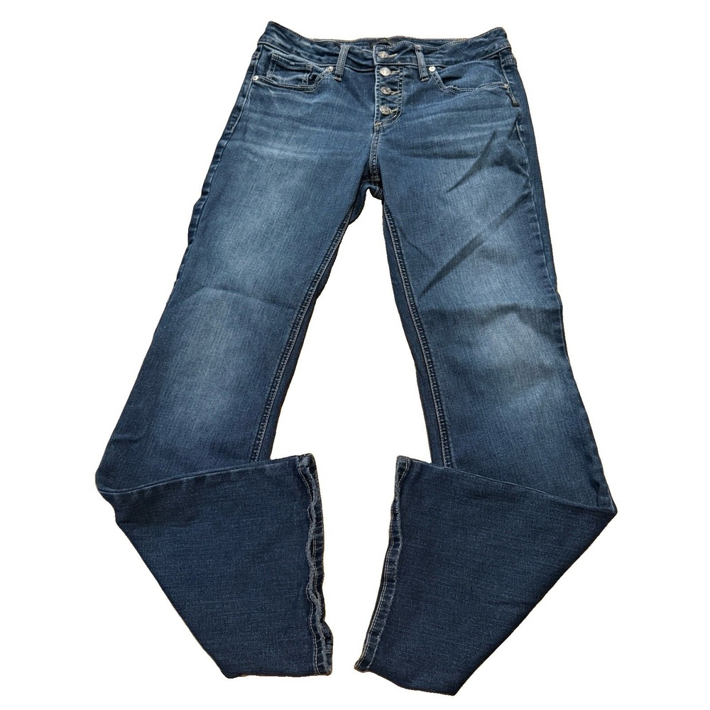Silver Jeans Suki Boot Cut Flare Jeans Womens 30x31 Stretch Denim Button Fly